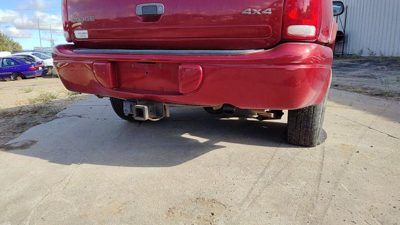 1998-2003 Dodge Durango Rear Bumper Cover Assembly Oem Back Red 55077303aa