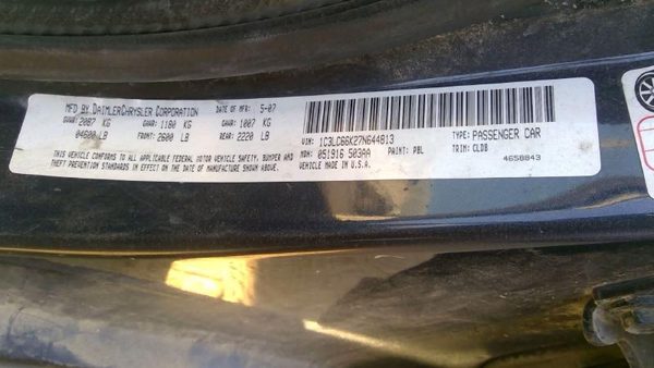 2007 Chrysler Sebring Engine Assembly/motor 2.4L Runs Sounds Good — photo 4
