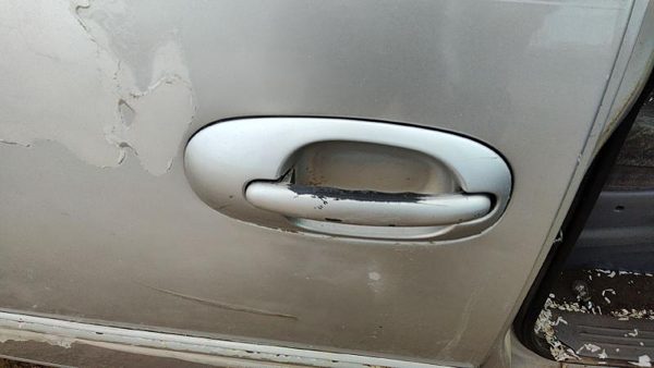 00 Chrysler Town & Country Passenger Right Rear Outside Door Handle Back Silver — photo 3