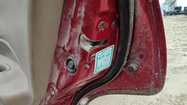 1997-2002 Ford Escort Passenger Right Rear Door Latch With Rods/Cables Oem Back — photo 1