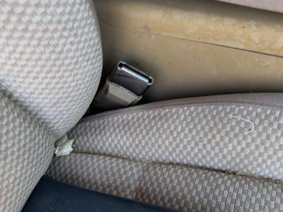 1994 Ford Explorer 2 Dr Passenger Right Front Seat Belt Buckle Receiver Oem Tan