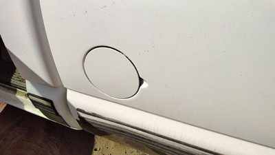 99-07 Silverado 1500 Fuel Tank Door With Hinge Gas Lid Oem Filler White 50U