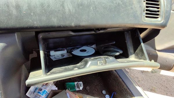 1994-1997 Honda Accord Glove Box Assembly Complete Door With Latch Oem Gray — photo 5