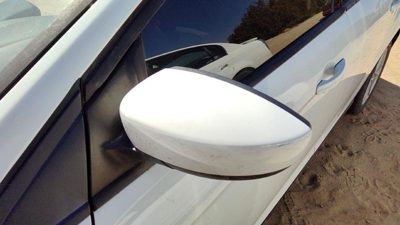 2018 Ford Focus Driver Left Power Side Mirror Door Mounted Oem White Yz