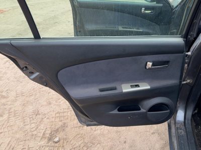 05-06 Altima Driver Left Rear Door Trim Panel With Switches Back Charcoal G