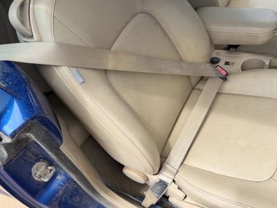 03-10 Beetle Convertible Passenger Right Front Seat Belt Retractor Shoulder Tan