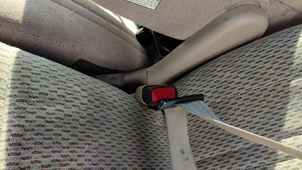 97-98 Ford F150 Driver Left Front Seat Belt Buckle Receiver Oem Tan Mx — photo 6
