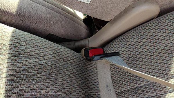 97-98 Ford F150 Driver Left Front Seat Belt Buckle Receiver Oem Tan Mx — photo 5