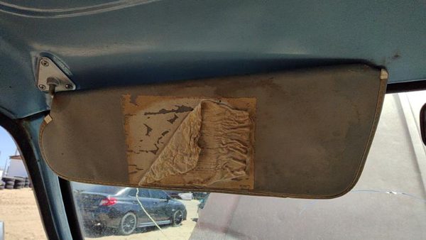 81-93 Dodge Ram W150 Driver Left Sun Visor Oem Blue — photo 7