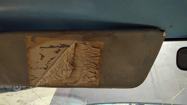 81-93 Dodge Ram W150 Driver Left Sun Visor Oem Blue — photo 9