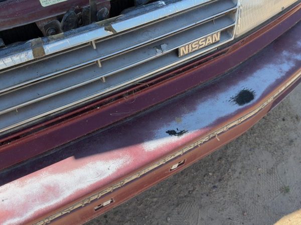 1987-1988 Nissan Maxima Trim Strip Below Front Grille Assembly Oem Gxe Red — photo 6