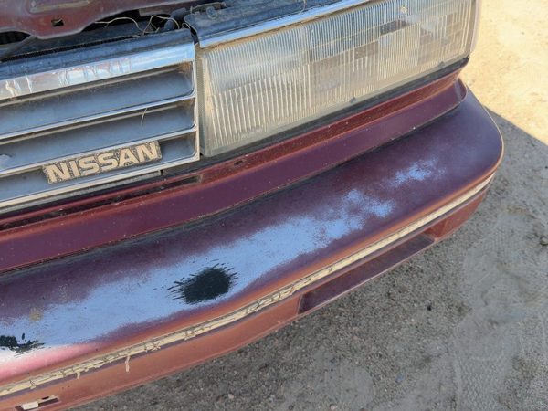 1987-1988 Nissan Maxima Trim Strip Below Front Grille Assembly Oem Gxe Red — photo 7