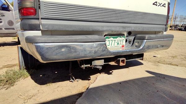 1994-2001 Ram 1500 Chrome Rear Step Bumper Assembly With Brackets Oem 55076634 — photo 1