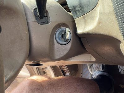 99-00 Mazda Protege DX Trim Collar Around Steering Column Brown