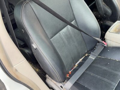 11-13 Town & Country Passenger Seat Belt Retractor Shoulder Black Alx1