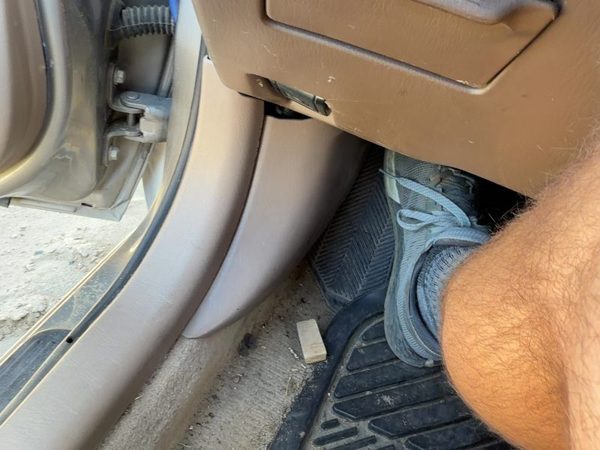 1997-2001 Toyota Camry Driver Left Lower Kick Trim Panel OEM Oak FT4 — photo 1