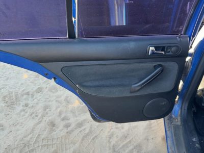 2001-2002 Vw Jetta Driver Left Rear Door Trim Panel With Switches Back Gls Black