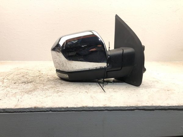 15-18 F150 Passenger Right Door Mirror Power Folding Chrome Blind Spot Alert — photo 5