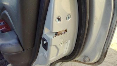 2001-2006 Acura Mdx Passenger Right Rear Door Latch With Rods/Cables Oem Back