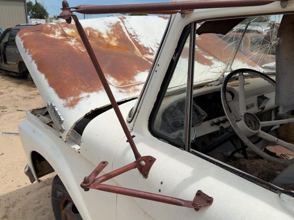 1967-1972 Ford F350 Driver Left Side Mirror Frame Door Mounted Oem — photo 1