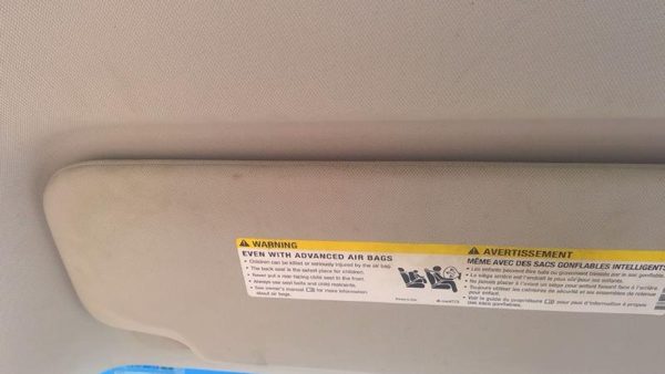 2007-2013 Gmc Sierra 1500 Driver Left Sun Visor Oem Gray 88b 15949692 — photo 2