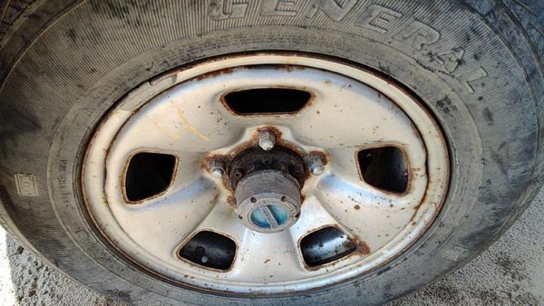 1996-98 Suzuki Sidekick 16' Steel Wheel Oem 5 Hole Factory Rim #4 4321077E0039m — photo 3