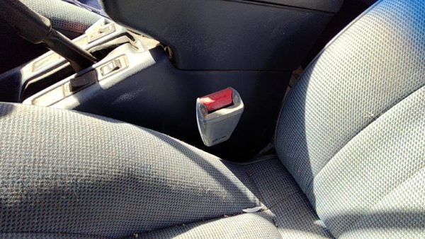 92-95 Nissan Pathfinder Driver Left Front Seat Belt Buckle Receiver Oem Blue — photo 5