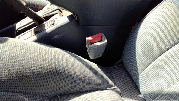 92-95 Nissan Pathfinder Driver Left Front Seat Belt Buckle Receiver Oem Blue — photo 3