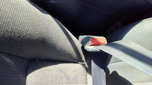 92-95 Nissan Pathfinder Driver Left Front Seat Belt Buckle Receiver Oem Blue — photo 7