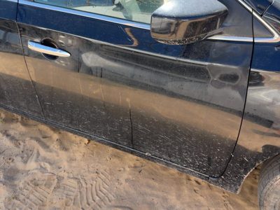 2014 Nissan Sentra Front Door RH Super Black KH3