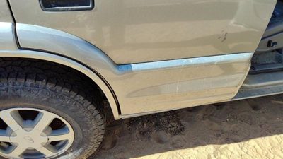 98-01 Bravada Passenger Right Rear Moulding From Door Back Trim Strip Pewter 11U