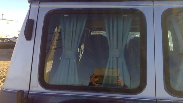 1971-1995 Chevy G20 Van Driver Left Back Glass Rear Window Only Lift Gate Hatch — photo 4
