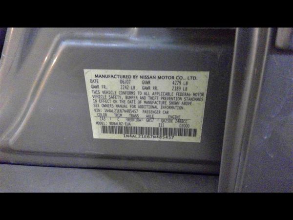 2007 Nissan Altima Engine Assembly/motor 2.5L Vin A 4th Digit QR25DE Fits 07-08 — photo 5