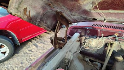 1975-1979 Ford F150 Passenger Right Hood Hinge Oem Maroon D3tz16796a