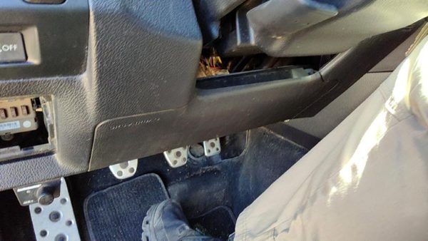 16-21 Wrx Lower Dash Under Column Knee Bolster Trim Panel Cbl30 Carbon Black — photo 3