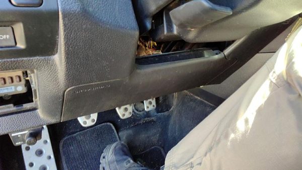 16-21 Wrx Lower Dash Under Column Knee Bolster Trim Panel Cbl30 Carbon Black — photo 2