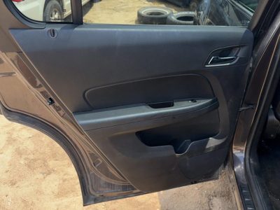 10-17 Equinox Driver Left Rear Door Trim Panel With Switches Back Black 01A