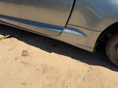 06-12 Eclipse Driver Left Lower Rocker Panel Moulding Oem Hatchback Silver