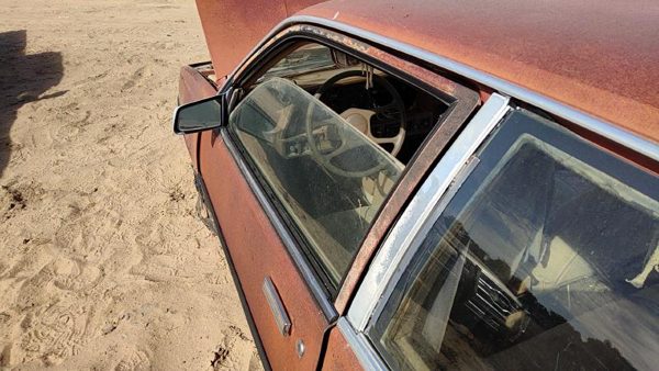 1985 Pontiac Sunbird Front Door LH 2DR Man Wnd Brown 20717780 — photo 2