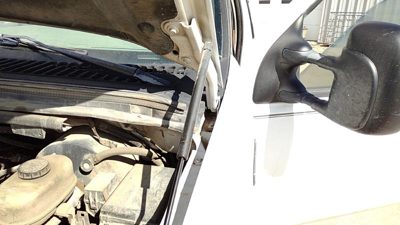 1999-2007 F250 Super Duty Driver Left Hood Hinge Assembly Oem White 6C3z16797aa