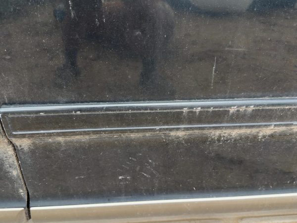 97-02 Ford Expedition Passenger Right Front Upper Moulding From Door Oem Black — photo 4