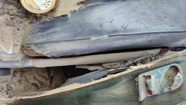 1953-1954 Chevy Bel Air 150 Sedan Driver Left Side Seat Trim Panel Oem — photo 5