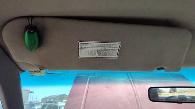 1991-1994 Ford Explorer Driver Left Sun Visor Oem Gray