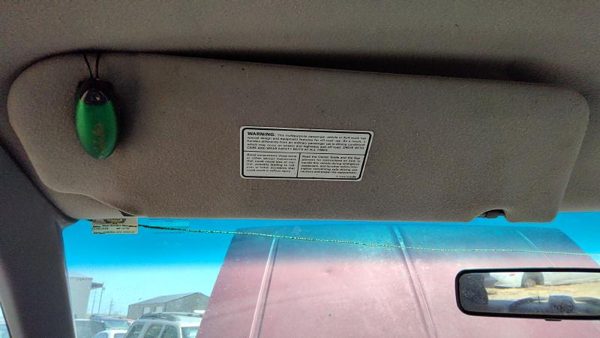 1991-1994 Ford Explorer Driver Left Sun Visor Oem Gray — photo 1