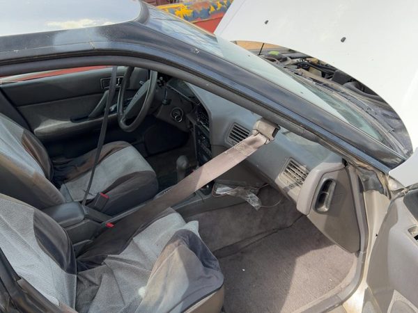 1990 Subaru Legacy Passenger Right Seat Belt Track Assembly Oem Power Slide Gray — photo 1
