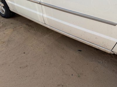 08-10 Town & Country Passenger Lower Rocker Panel Moulding Side Skirt White Pw1
