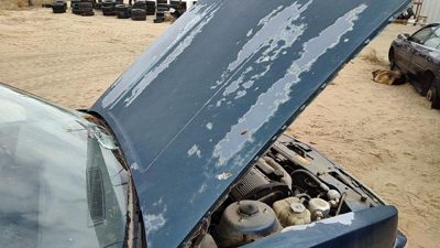 1989 Olds Calais Hood Blue