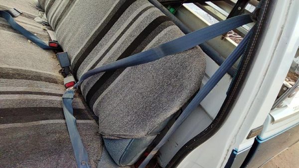 1991 Chevy Silverado 1500 Driver Left Front Seat Belt Retractor Shoulder Blue — photo 2