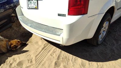 2008-2010 Dodge Grand Caravan Rear Bumper Cover Assembly Oem Back White Pw1