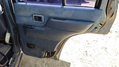 93-95 Nissan Pathfinder Passenger Right Rear Inside Door Trim Panel Back Blue